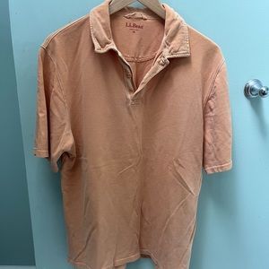 LL Bean Orange Polo